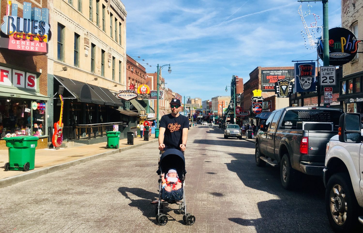 BEALE STREET, MEMPHIS WITH A BABY