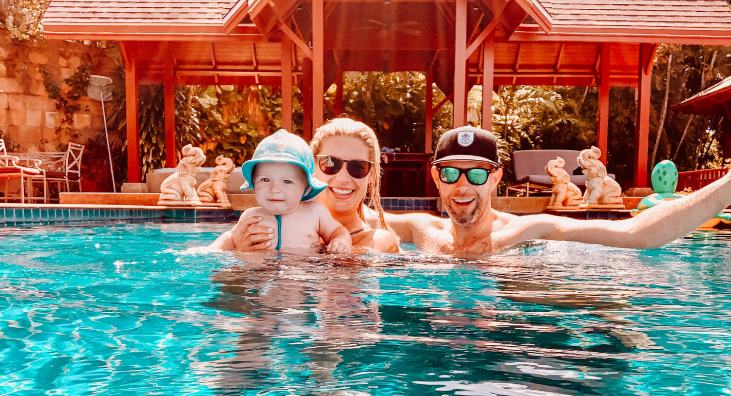 gemma and george family picture in thailand