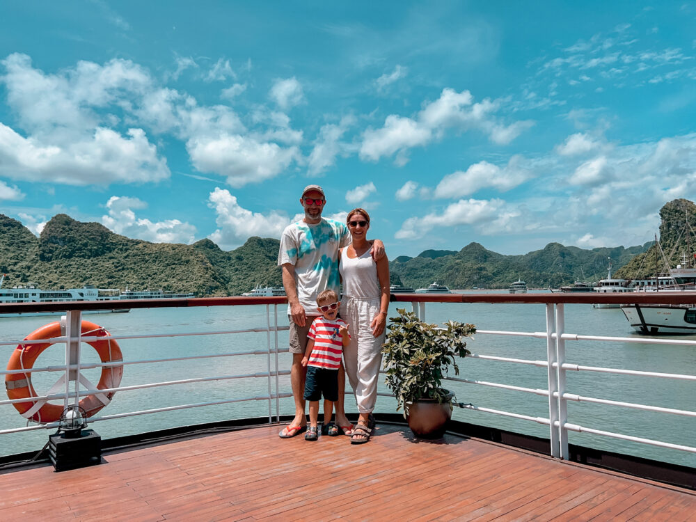 Halong bay Vietnam travel with kids